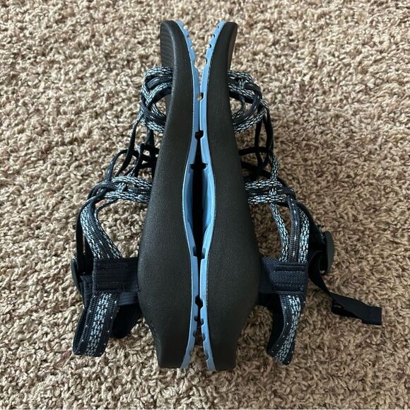 Chaco Women's ZX/3 Classic Strappy Sandals Blue Hollow Eclipse Size 11 Outdoor - Picture 6 of 8